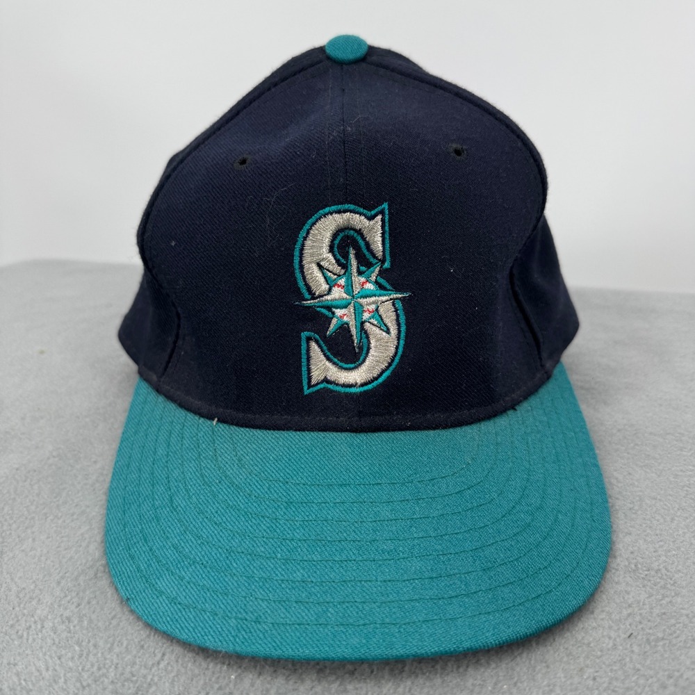 Vintage New Era 59FIFTY Seattle Mariners 7 3/8 Wool Diamond Collection USA